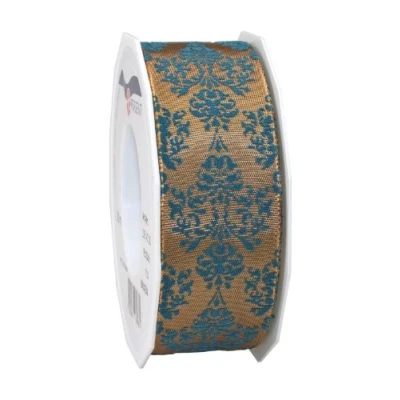 Immagine di Präsent Nastro Stampato e cablato, Marrone Benzina, 40 mm Width, 20 m Length, unità
