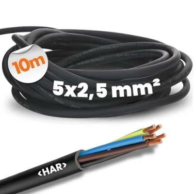 Immagine di LAPP 16001293 1 Cavo in gomma H07RN F 5 x 2.5 mm² Nero Merce a metro