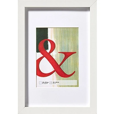 Immagine di walther design bianco 40 x 50 cm vero vetro Cornice in legno di Stoccolma EA050W