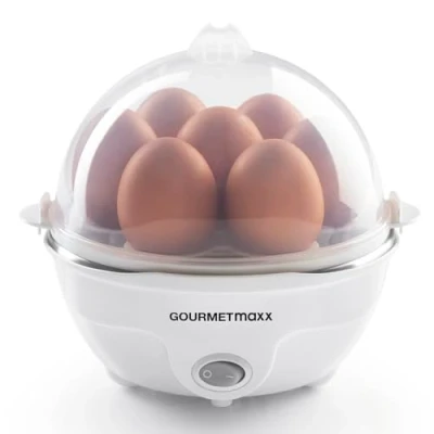 Immagine di GOURMETmaxx Cuociuova per un massimo di 7 uova elettrico e a risparmio energetico diversi gradi durezza Incl. misurino con raccogliuova risultati perfetti