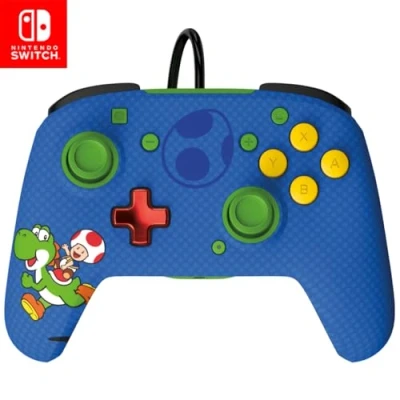 Immagine di PDP Switch Rematch cablato controller TOAD &amp; YOSHI licenza ufficiale by Nintendo Customizable buttons, sticks, triggers, and paddles Ergonomic Controllers
