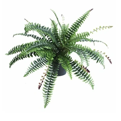 Immagine di Leaf Grande pianta artificiale di felce con vaso, Boston cespugliosa, 60 cm