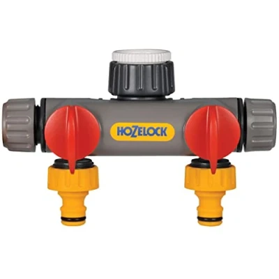 Immagine di Hozelock 2252 0000 Rubinetto a 2 vie 12 15 mm (1/2) Ø con valvola di controllo