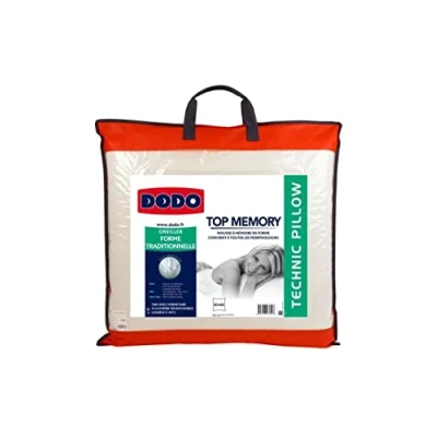 Immagine di Dodo Topmemory Cuscino in Schiuma Memory, 60 x cm, Colore: Bianco