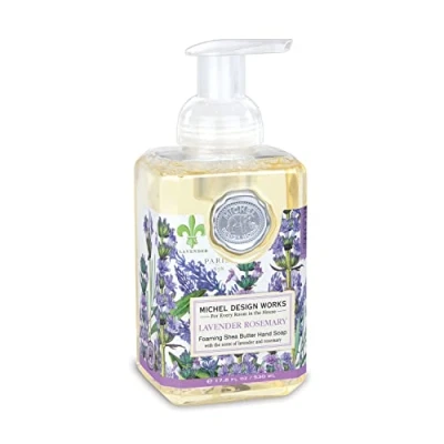 Immagine di Michel design Works Foaming Hand Soap, 17.8 fluid ounce lavanda, rosmarino