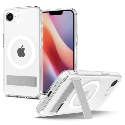 Immagine di Spigen Cover per iPhone 16e, Ultra Hybrid S MagFit, Compatibile con Accessori MagSafe Clear White