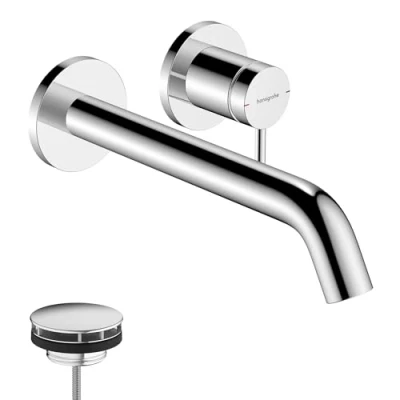 Immagine di hansgrohe 73351000 Miscelatore monocomando lavabo ad Incasso a Parete, Cromo, discharge length 22.5cm