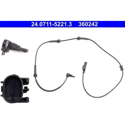 Immagine di ATE 24.0711 5221.3 Sensore ABS 1080 FIAT: 500 Hatchback, C Cabrio, ABARTH: 500C / 595C 695C FORD: KA Hatchback
