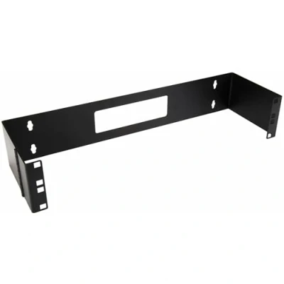 Immagine di StarTech.com Staffa 2U 19&quot; per montaggio a parete Pannello laterale cerniera Rack basculante 19 pollici pannelli patch e apparecchiature di rete poco profonde Capacità 10kg (WALLMOUNTH2)
