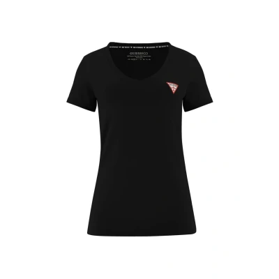 Immagine di Guess MINI Triangle TEE Tshirt basic, Donna, Taglia: XS, Jet black
