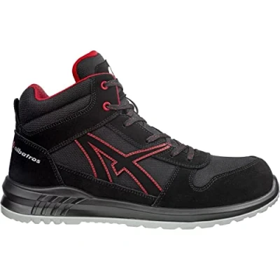Immagine di ISM CLIFTON MID SRC 638700210000045 Stivali di sicurezza S3 Taglia delle scarpe (EU): 45 Nero rosso 1 Paio/a