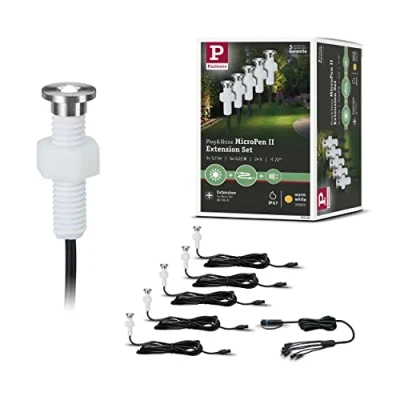 Immagine di Paulmann 93694 Sistema dilluminazione Plug&amp;Shine Espansione lampada LED incasso esterni Kit da 5