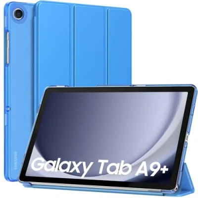 Immagine di MoKo Custodia Protettiva Rigida per Tablet, Compatibile con Galaxy Tab A9+/A9 Plus 11&quot; 2023, Copertura in Due Scanalature Chiusura Magnetica, Auto Spegnimento e Accesione, Ultra Sottile Leggero
