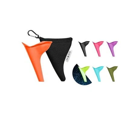 Immagine di PiPiLOTTA Orinatoio Portatile da Donna Aiuto per la minzione in Piedi Le Signore a Musica Festival Campeggio Viaggio all&#039;aperto Viaggia Imbuto WC urinatoio Femminile (Arancia)