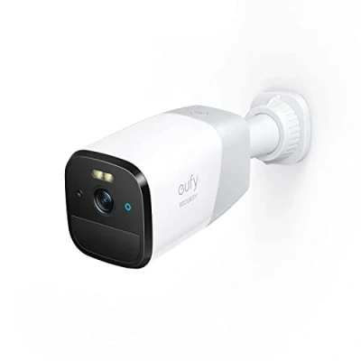 Immagine di eufy security Telecamera di sorveglianza esterna 4G LTE 2K HD, visione notturna Starlight, audio fronte/retro, riconoscimento personale, senza Wi Fi, scheda SIM EIOTCLUB e memoria locale integrata.