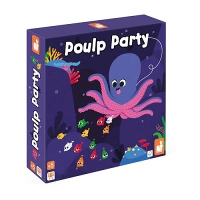 Immagine di Janod Poulp Party Gioco di Società per Bambini Abilità e Riflessione Da 1 a 4 Giocatori Certificato FSC Dai 5 Anni J02622