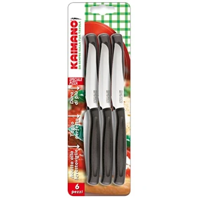 Immagine di FISKARS KDN044506N Dinamik Coltello Pizza, Metallo, Nero, 6 unità