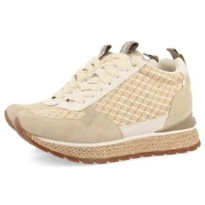 Immagine di Gioseppo Interna CON Estampado GEOMÉTRICO PUKE Sneakers basse, Donna, Taglia: 41, Beig Sintetico / tessuto