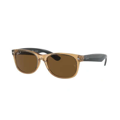 Immagine di Ray Ban New Wayfarer, Occhiali da sole, unisex, 55 mm, Schwarz (Gestell: Schwarz, Gläser: Grau Verlauf 945/57)