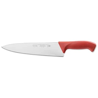 Immagine di Sanelli Linea Skin Coltello Trinciante Cm.25, Acciaio Inossidabile, Rosso, Lunghezza lama 25 cm.