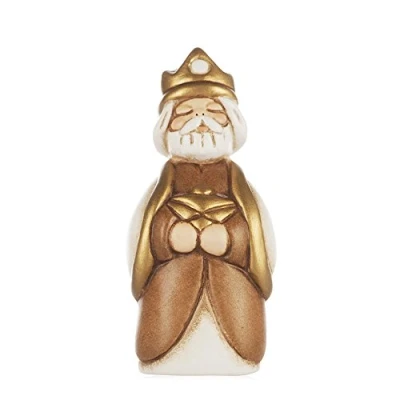 Immagine di THUN® Re Magio Gaspare con Mirra Versione Bianca Statuine Presepe Classico Ceramica I Classici