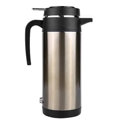 Immagine di Keenso Bollitore per Auto Caldaia 1200ML 12V / 24V Acciaio Inossidabile Elettrico Tazza di Riscaldamento Thermos Viaggio Bottiglia d&#039;Acqua Acqua (12V)