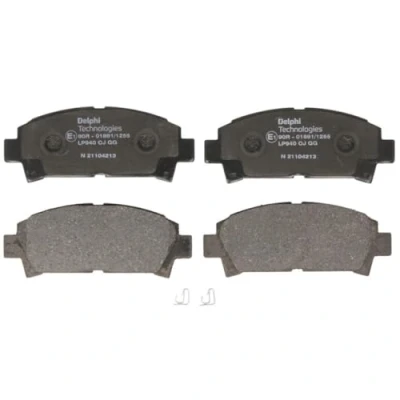 Immagine di DELPHI LP940 Kit pastiglie freno con segnalatore acustico usura lamierino anticigolío accessori TOYOTA: Celica VI Coupe, MR2 II Coupe