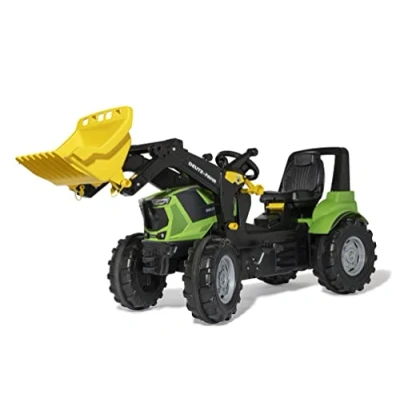 Immagine di Rolly Toys Tretfahrzeuge 730087 RollyFarmtrac Deutz Agrotron 8280 TTV (con Caricatore RollyTrac, da 3 a 8 Anni, con Ruote silenziose, Seduta Regolabile in Altezza e Lunghezza)