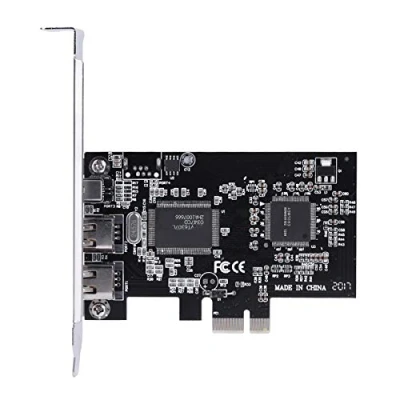 Immagine di Cuifati Scheda PCIe Firewire per 10, Controller Adattatore IEEE 1394 PCI Express 4 Porte (3 x 6 Pin E 1 Pin), 1394a 800 7/8/Mac OS con Cavo