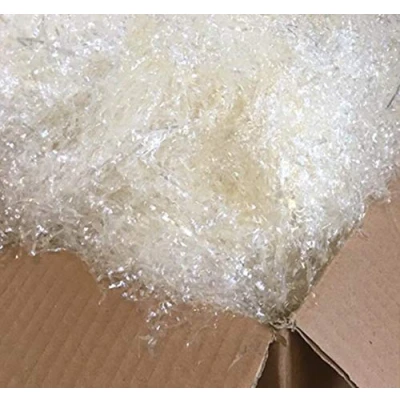 Immagine di TRUCIOLO POLIPROPILENE TRASPARENTE 1 KG Lordo (800gr netto in scatola o sacchetto districato pronto uso) Paglia sintetica per ceste natalizie e confezioni regalo