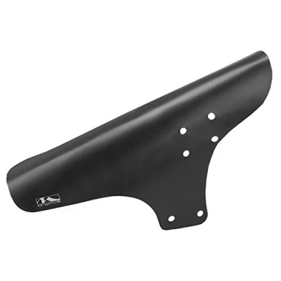 Immagine di Universal Mudguard, M Wave, For Front Or Rear, Hardwearing And Flexible Plastic, Black, Fork Seat Stay Mounting, On Card