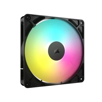 Immagine di CORSAIR RS140 ARGB 140 mm PWM Ventola Connessione a Margherita Basso Rumore Cuscinetto Cupola Magnetica Confezione Singola Nero