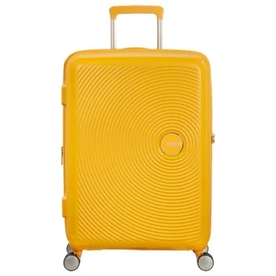 Immagine di American Tourister Soundbox Valigia espandibile Spinner M, 67 cm, 81 L, Giallo (Golden Yellow)