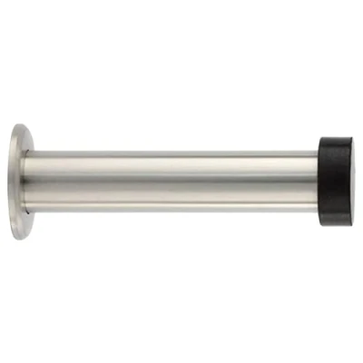 Immagine di EVI Herrajes Fermaporta para Instalazzione Murale Lunghezza: 90 mm Acciaio Inox Gomma Nera Ammortizzatore Paracolpi I 128