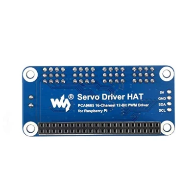 Immagine di Waveshare 16 Channel PWM Output Servo Driver Hat for Raspberry Pi 12 bit I2C Interface with VIN Terminal