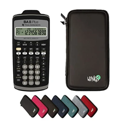 Immagine di CALCUSO Pacchetto Base negro con Calcolatrice TI BA II Plus