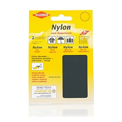 Immagine di Kleiber Materiale per riparazioni in Nylon Autoadesivo, Grigio