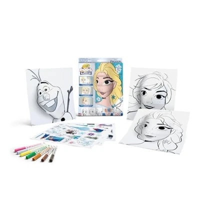 Immagine di CRAYOLA POPS Set Attività 3D, per Colorare e Creare disegni in Creativa Regalo Bambini, soggetto Disney Frozen, da 6 anni, 04 0742