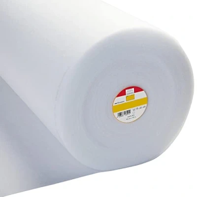 Immagine di Vilene H640 Ovatta termoadesiva in pile compresso a metro, 90 cm, colore: bianco
