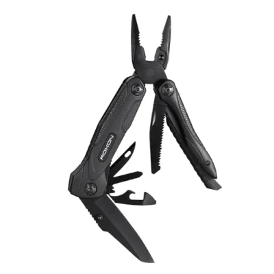 Immagine di Roxon pinza multiuso CM1349 14 in 1 multitool, Men&#039;s gift Con funzione coltello e tagliafilo, per Campeggio, Sopravvivenza, Emergenza