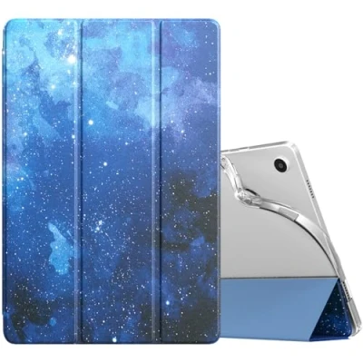 Immagine di TiMOVO Custodia Compatibile con Samsung Galaxy Tab A9+/A9 Plus 11&quot; 2023 SM X210/X216/X218, Cover Posteriore Sottile e Morbido in TPU Traslucido Smerigliato, Cielo Stellato Blu