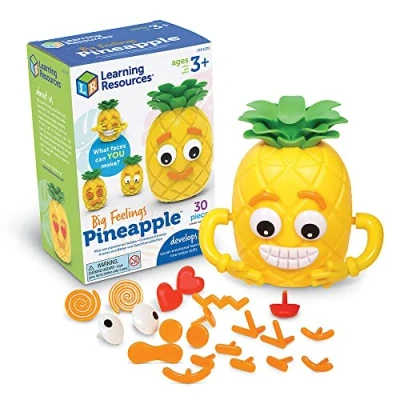 Immagine di Learning Resources Ananas dei Sentimenti, Gioco socio emotivo, creativo, Consapevolezza del corpo, Dai 3 anni in su, regali per bambini di 5 anni, e bambine