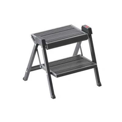 Immagine di Hailo STEPFIX 4410001 Scaletta pieghevole a 2 livelli, colore: Nero