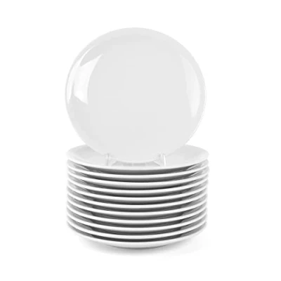 Immagine di Holst Porzellan CT 021 Pack 12 Set di piatti Katja, 20 x 2,2 cm, colore: Bianco