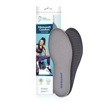 Immagine di Solette per Scarpe di Alta Qualità, Leggere e Morbide, in Memory Foam Intagliabili Foot Morning Memosoft Comfort Varie Dimensioni (42 EU)