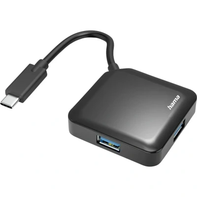 Immagine di Hama 4 Porte USB C® (USB 3.1) Multiport Hub Nero