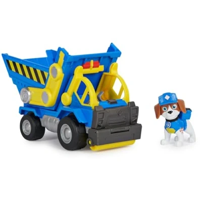Immagine di Rubble &amp; Crew, Veicolo da lavoro di Wheeler, Camion ribaltabile con parti mobili e personaggio collezione, giocattoli per bambini dai 3 anni in su