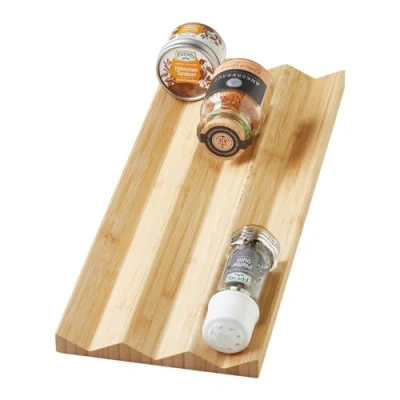 Immagine di inserto per spezie in bambù 448 x 174 20 mm ORGA BOX® 3 inserti posate da 497 (larghezza corpo 600 mm) barattolo di legno