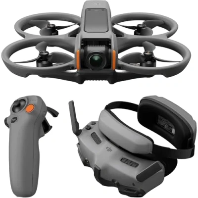 Immagine di DJI Avata 2 Fly More Combo (1 batteria), Drone FPV con fotocamera 4K, Paraeliche integrati, 360 semplificati una sola pressione, Goggles 3 e RC Motion inclusi