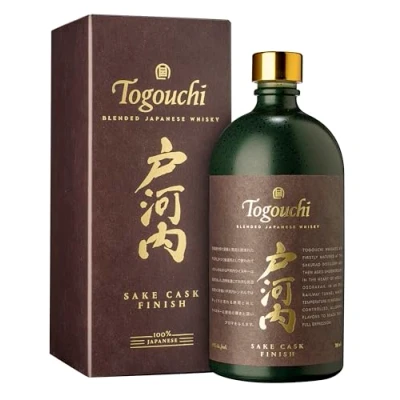 Immagine di Togouchi Sake Cask Finish Japanese Blended Whisky 40% Vol 0.7 l in Confezione Regalo